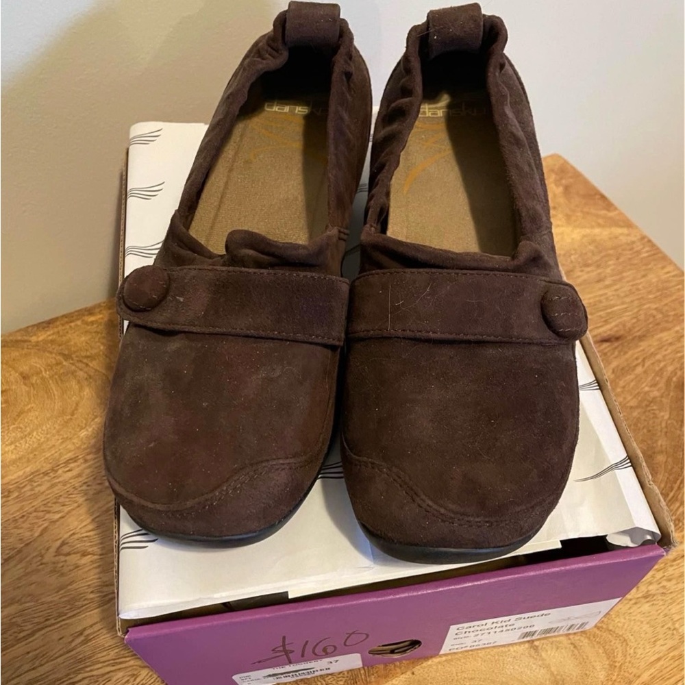 Dansko - Carol Chocolate Brown Suede Slip-On - Women’s Size 37